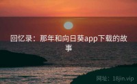 回忆录：那年和向日葵app下载的故事
